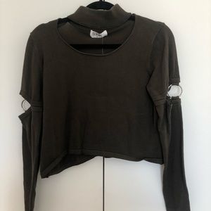 LF green trendy sweater